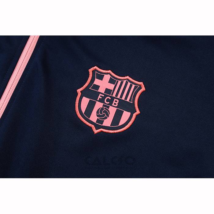 Tuta da Track di Giacca FC Barcellona Bambino 2025-2026 Blu Rosa